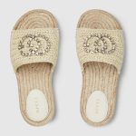 Gucci Women’s espadrille with crystal Interlocking G - Image 4